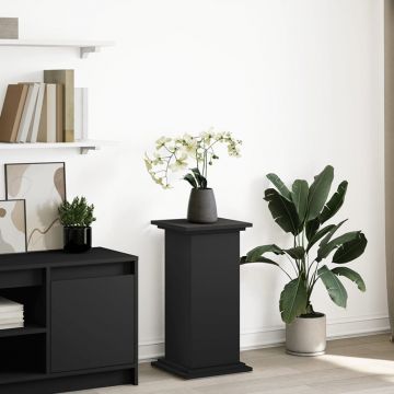 Gossi suport prezentare cu depozitare negru 31x30x60cm lemn prelucrat