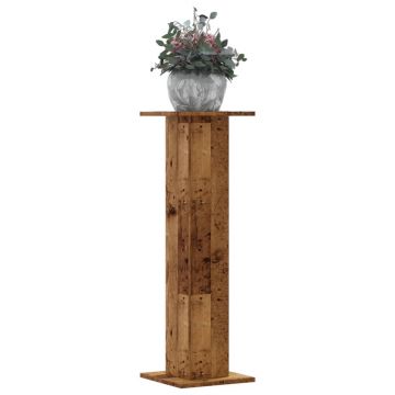 Gossi suporturi de plante 2 buc. lemn vechi 30x30x95cm lemn prelucrat