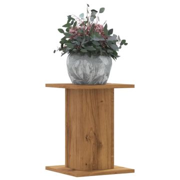 Gossi suporturi de plante, 2 buc., stejar artizanal, 30x30x40cm, lemn