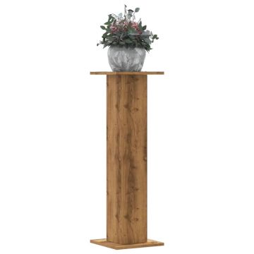 Gossi suporturi de plante, 2 buc., stejar artizanal, 30x30x95cm, lemn