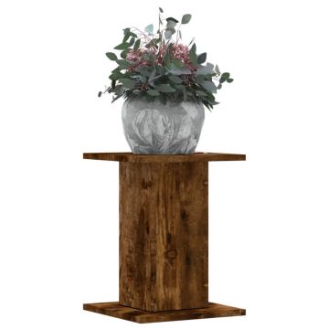 Gossi suporturi de plante 2 buc. stejar fumuriu 30x30x40 cm lemn