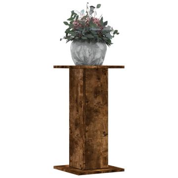 Gossi suporturi de plante 2 buc. stejar fumuriu 30x30x60 cm lemn