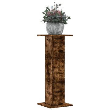 Gossi suporturi de plante 2 buc. stejar fumuriu 30x30x80 cm lemn