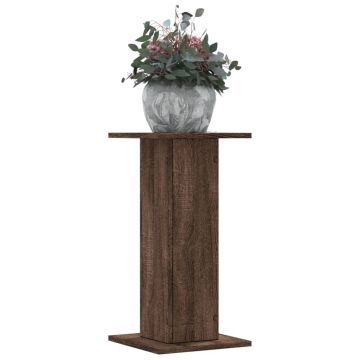 Gossi suporturi de plante 2 buc. stejar maro 30x30x60cm lemn compozit
