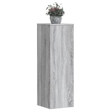 Gossi suporturi plante 2 buc. gri sonoma 33x33x100cm lemn prelucrat