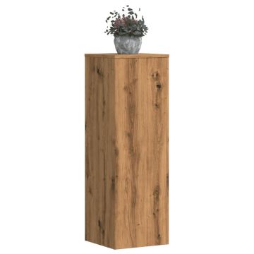 Gossi suporturi plante, 2 buc., stejar artizanal, 33x33x100 cm, lemn
