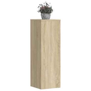 Gossi suporturi plante 2 buc stejar sonoma 33x33x100cm lemn prelucrat