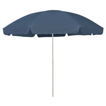 Gossi umbrela de plaja, albastru, 300 cm