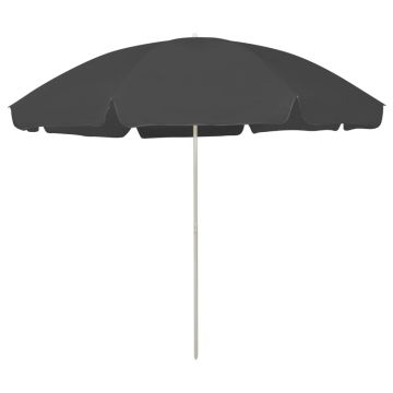 Gossi umbrela de plaja, antracit, 300 cm