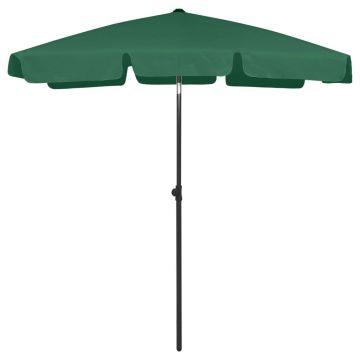 Gossi umbrela de plaja, verde, 180x120 cm