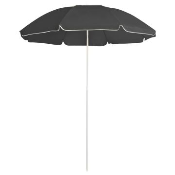 Gossi umbrela de soare de gradina, stalp din otel, antracit, 180 cm
