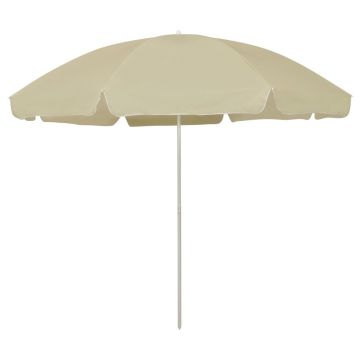 Gossi umbrela de soare de plaja, galben nisipiu, 300 cm