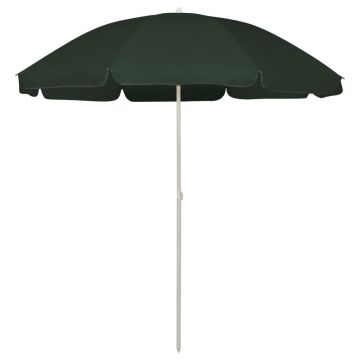 Gossi umbrela de soare de plaja, verde, 240 cm
