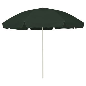 Gossi umbrela de soare de plaja, verde, 300 cm