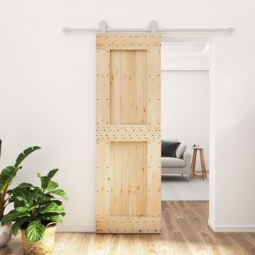 Gossi usa glisanta cu set de feronerie 70x210 cm, lemn masiv de pin