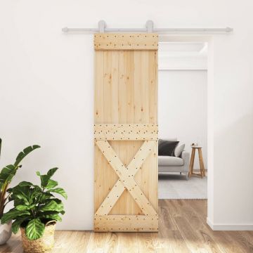 Gossi usa glisanta cu set de feronerie 70x210 cm, lemn masiv de pin
