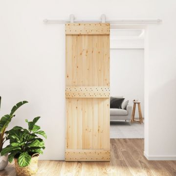 Gossi usa glisanta cu set de feronerie 70x210 cm, lemn masiv de pin