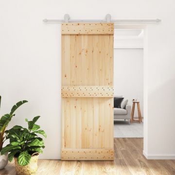 Gossi usa glisanta cu set de feronerie 80x210 cm, lemn masiv de pin