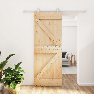 Gossi usa glisanta cu set de feronerie 80x210 cm, lemn masiv de pin