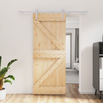 Gossi usa glisanta cu set de feronerie 85x210 cm, lemn masiv de pin