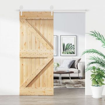 Gossi usa glisanta cu set de feronerie 85x210 cm, lemn masiv de pin