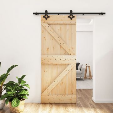 Gossi usa glisanta cu set de feronerie 85x210 cm, lemn masiv de pin