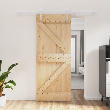 Gossi usa glisanta cu set de feronerie 85x210 cm, lemn masiv de pin