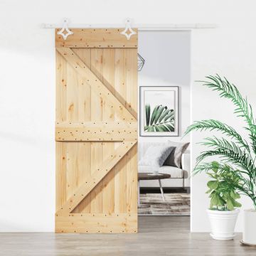 Gossi usa glisanta cu set de feronerie 85x210 cm, lemn masiv de pin