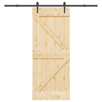 Gossi usa glisanta cu set de feronerie 85x210 cm, lemn masiv de pin