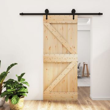 Gossi usa glisanta cu set de feronerie 85x210 cm, lemn masiv de pin