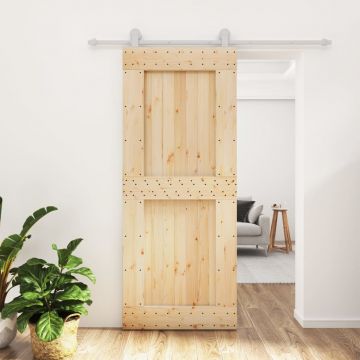 Gossi usa glisanta cu set de feronerie 85x210 cm, lemn masiv de pin