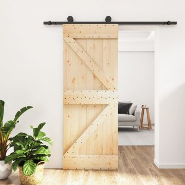 Gossi usa glisanta cu set de feronerie 85x210 cm, lemn masiv de pin