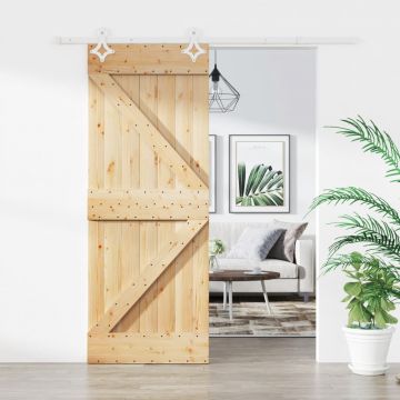 Gossi usa glisanta cu set de feronerie 85x210 cm, lemn masiv de pin