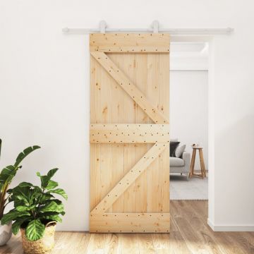 Gossi usa glisanta cu set de feronerie 85x210 cm, lemn masiv de pin