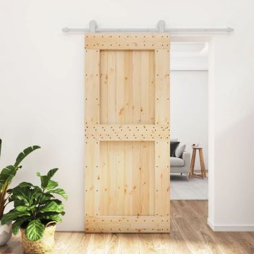 Gossi usa glisanta cu set feronerie, 90x210 cm, lemn masiv de pin