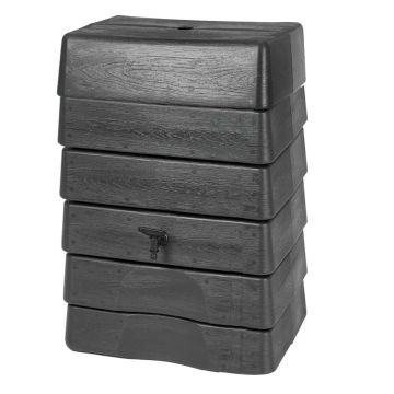 Nature butoi de apa de ploaie, antracit, 168 l