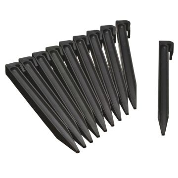 Nature tarusi de fixare pentru gradina, 10 buc., negru