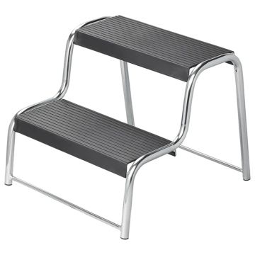 Proplus taburet treapta dubla pentru rulota/autorulota negru 360822