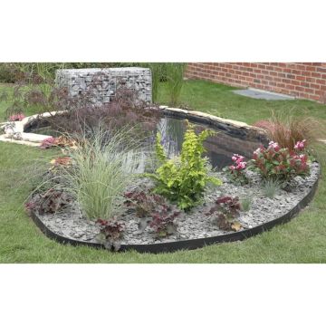 Ubbink borduri de gradina, negru, 14cmx15m, 7mm