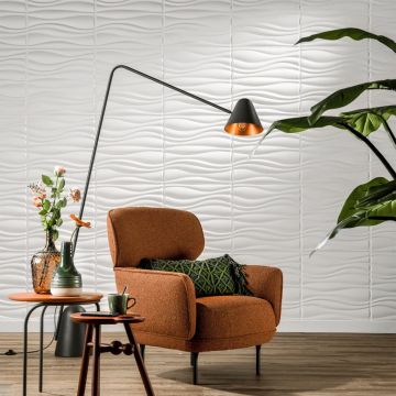 Wallart panouri 3d de perete ga-wa04, 24 buc., model valuri