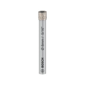 BOSCH PRO Foreză diamantată uscată 8 x 66 mm cu mâner cilindric