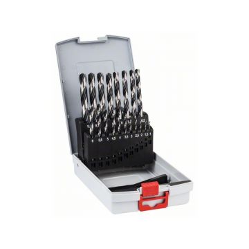 BOSCH Set de burghie spiralate ProBox 19 piese 1,0-10,0 mm HSS PointTeQ