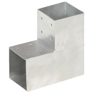 Gossi conector de grinda, forma l, 101 x 101 mm, metal galvanizat