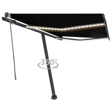 Gossi copertina automata senzor vant & led, antracit, 300x250 cm