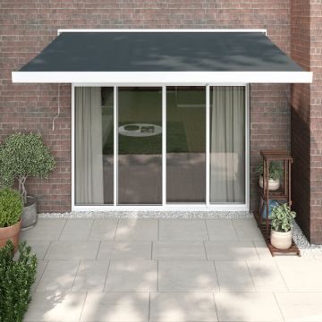 Gossi copertina retractabila, antracit, 3,5x2,5 m, textil si aluminiu