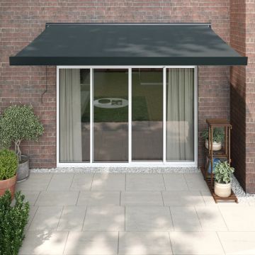 Gossi copertina retractabila, antracit, 3x2,5 m, textil si aluminiu
