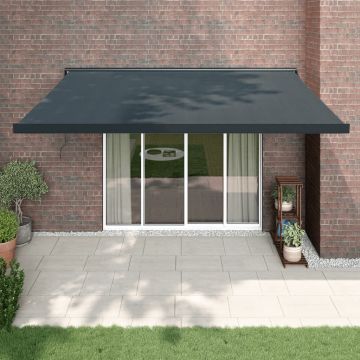 Gossi copertina retractabila, antracit, 4x3 m, textil si aluminiu