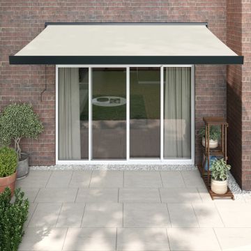 Gossi copertina retractabila, crem, 3,5x2,5 m, textil si aluminiu