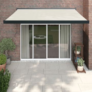 Gossi copertina retractabila, crem, 3x2,5 m, textil si aluminiu