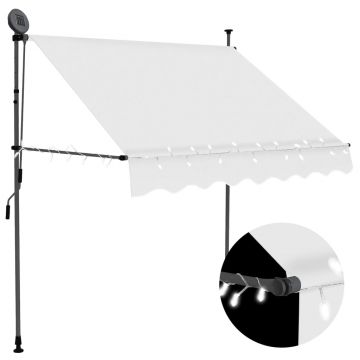 Gossi copertina retractabila manual cu led, crem, 100 cm